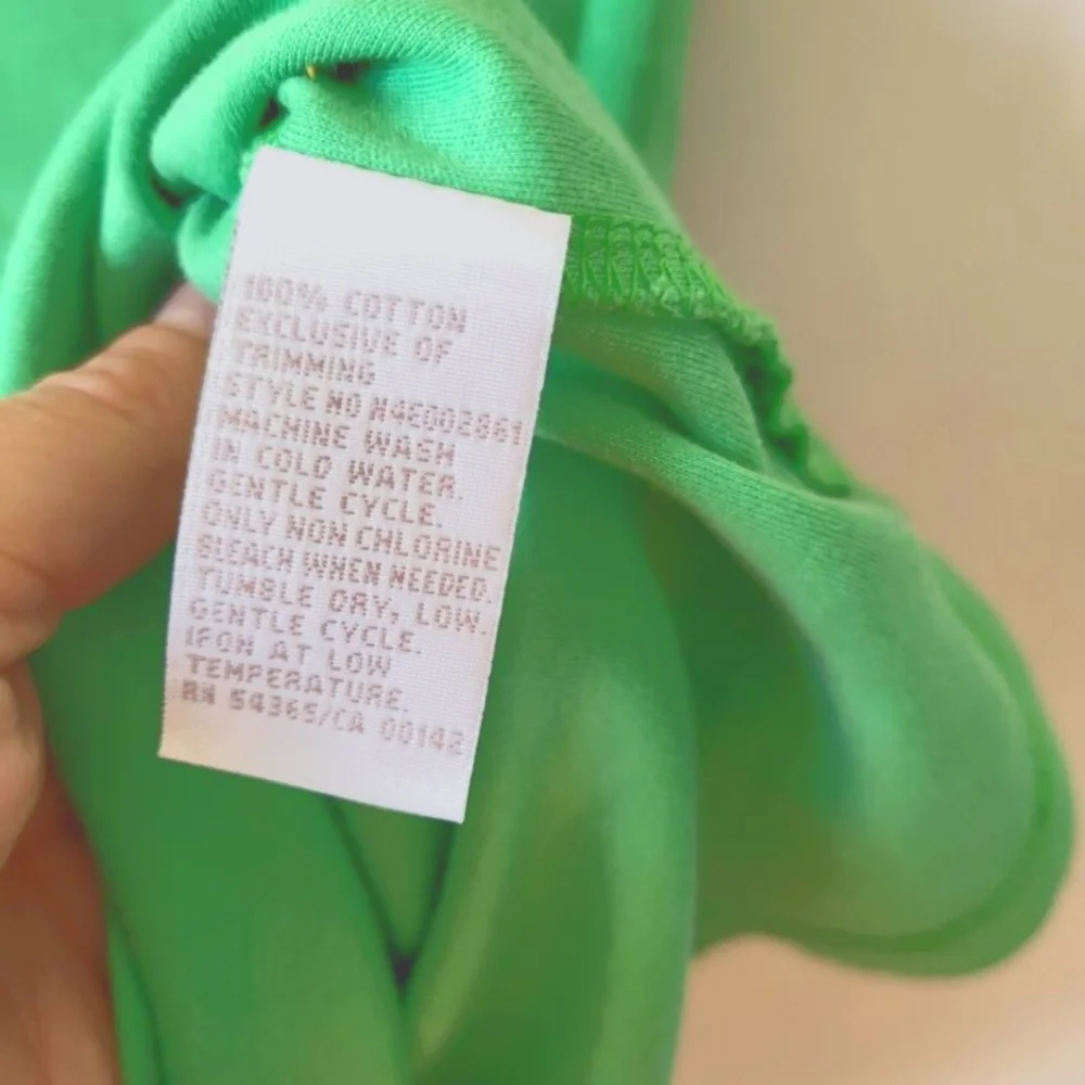 TANJAY Green Lace Trim Cotton Tank Top - Picture 4 of 5